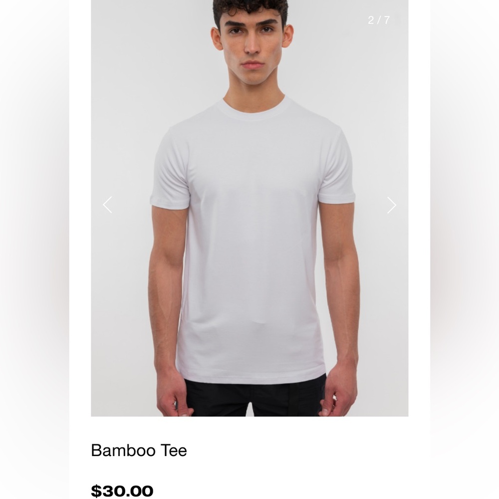 Men’s ESNTLS Fitted Bamboo T-Shirt